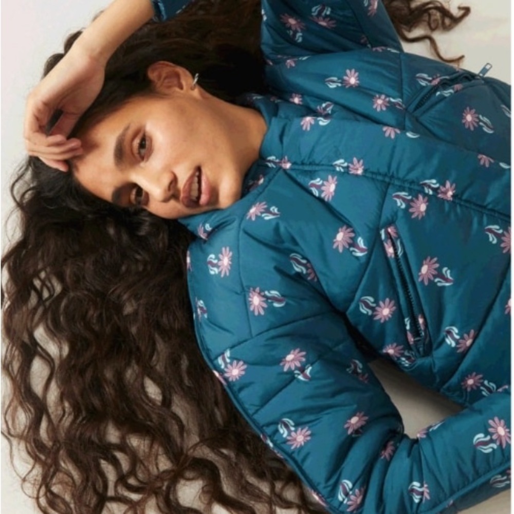 Compania Fantastica Sad Flower Puffer jacket size M - Picture 2 of 13